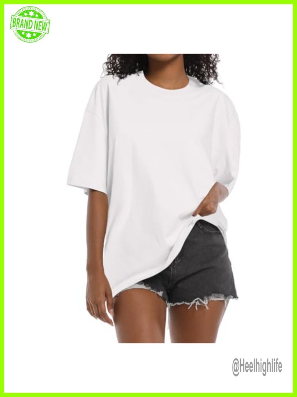 Washed Vintage Oversized T-Shirt Baggy Boyfriend Tee Short Sleeve Cotton Crew